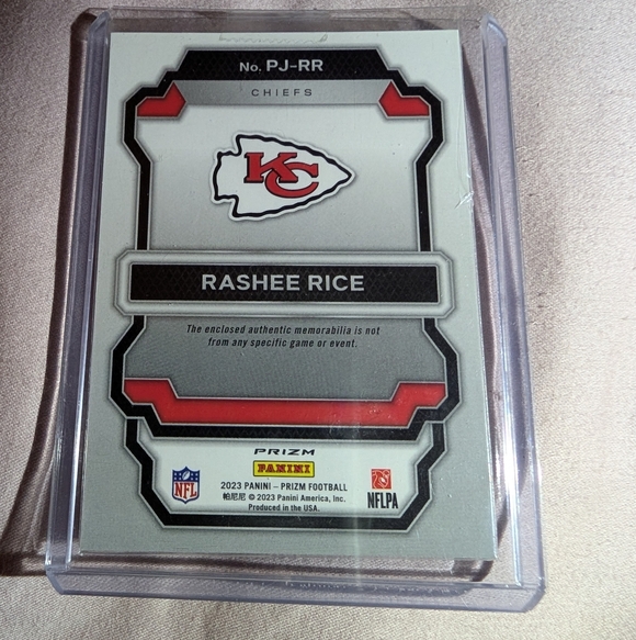 2023 Panini Prizm Rashee Rice Green Pulsar Rookie #PJ-RR Premier Jerseys Patch - Picture 2 of 2